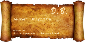 Depner Brigitta névjegykártya